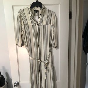 TopShop Midi Shirt Dress with belted tie